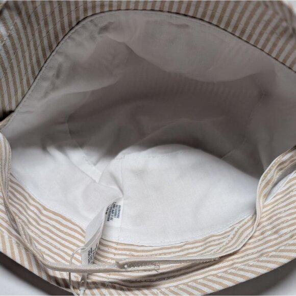 Janie & Jack Baby Sun Hat Bucket Palm Tree Striped 0-3 Months 100% Cotton - Picture 4 of 8